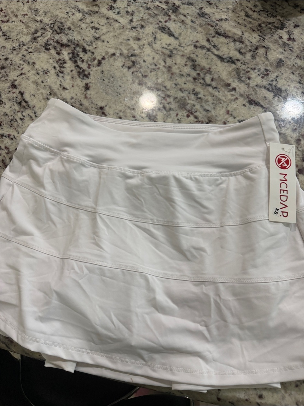 White Performance Tennis Skort looks like Lululemon